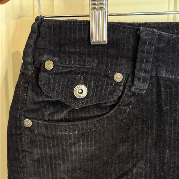 Suko Jeans Cords Elegant Black Corduroy Jeans Flare Pants Stretchy Women’s Sz 7 - Picture 7 of 14